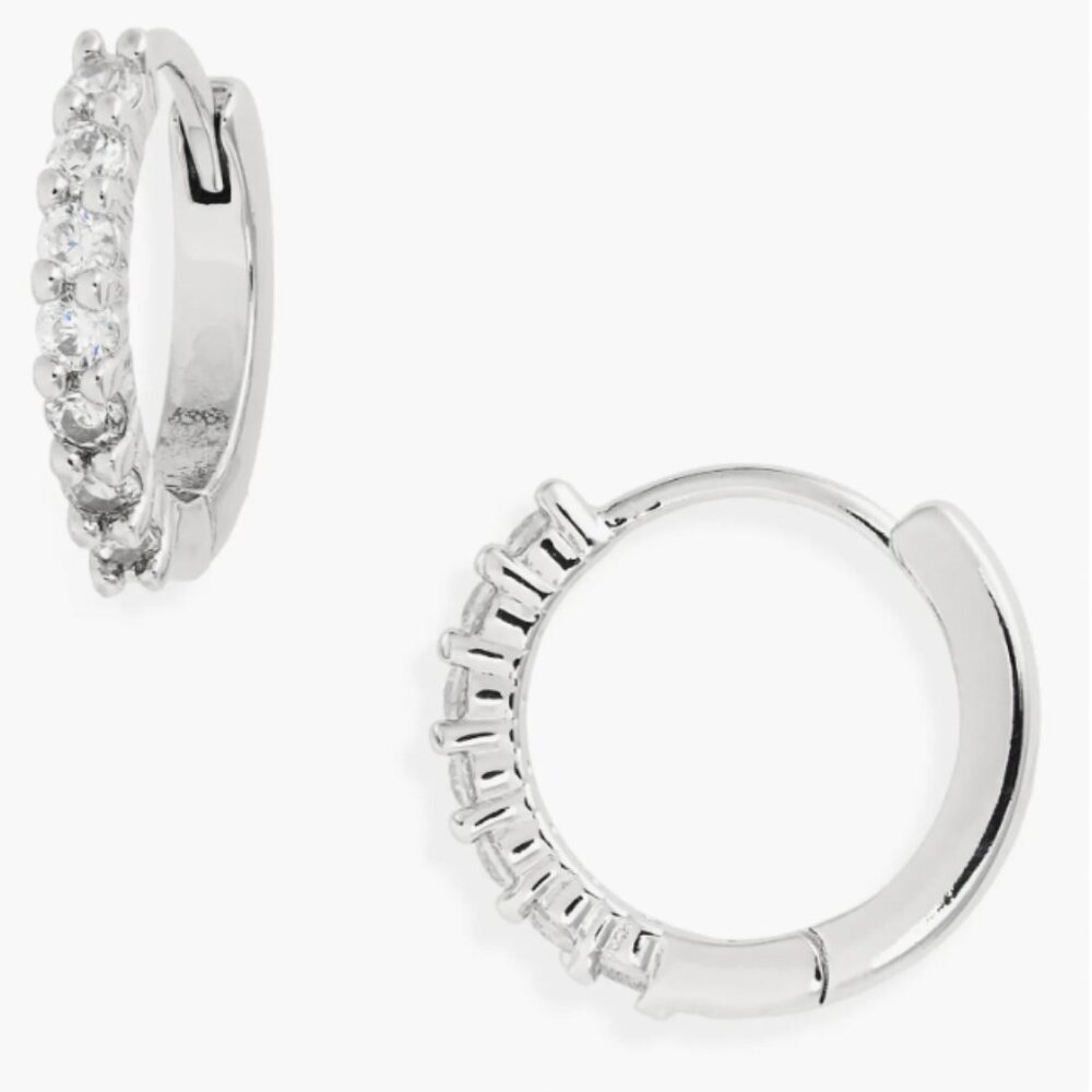 Mini Crystal Huggies Earrings